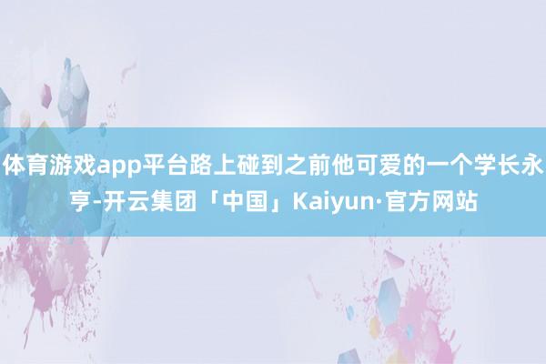 体育游戏app平台路上碰到之前他可爱的一个学长永亨-开云集团「中国」Kaiyun·官方网站