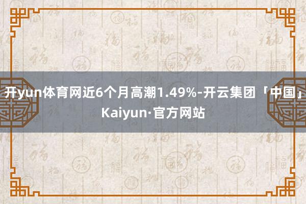 开yun体育网近6个月高潮1.49%-开云集团「中国」Kaiyun·官方网站